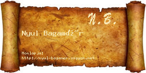 Nyul Bagamér névjegykártya
